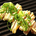 Rarely grilled Tajima chicken with green onion mayo sauce