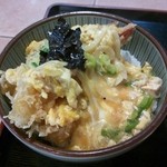 天えい - 海老２尾　ﾀﾏ玉とじ