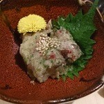 お肉にするか お魚にするか かのう - 鯵のなめろう