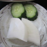 いちだ - 糠漬のきゅうりと大根