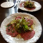 ニシモリ - 前菜（牛肉のカルパッチョ）