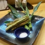 ながうらの隠れ家ラウンジ つるや - 生ヤングコーン焼き