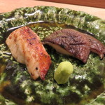 虎白 - 焼物：金目鯛と椎茸