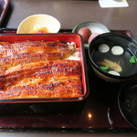 きくかわ - うな重（イ）３，４００円也（ご飯大盛り）