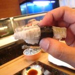 秀寿司 - 素晴らしい肉厚のえんがわ