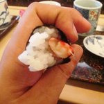 秀寿司 - カニとカニみそ手巻き