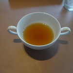 洋食ビストロ ドンピエールハート - ランチスープ（まだ飲んでない） (2016/5)