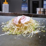 鉄華 - そば肉玉　調理過程 NO3