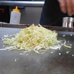 鉄華 - そば肉玉　調理過程 NO1