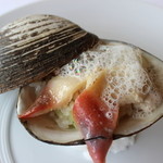 レストラン・モリエール - 北寄貝のミキュイ　リゾット添え