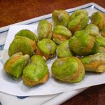 八剣伝 奉還町店 - そら豆海老はさみ揚げ