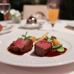 レストラン プランデルブ北鎌倉 - 肉料理：和牛ロース肉のポワレ ボルドレーズソース☆