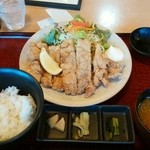 ご飯屋 - 山賊焼き定食。