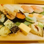 東京寿司 ITAMAE SUSHI - 上にぎりセット   ￥1980         追加   ほたるいか  ￥158