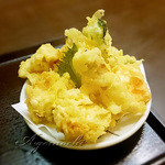 麺ごころ にし平 - とり天。野菜天もついてます＾＾