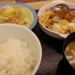 松屋 - ケイジャンチキン定食　普通だった　2016.5