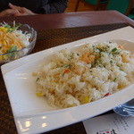 湖の見えるレストラン - 海老ピラフ