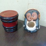 そば康 - 【2016.6.3(金)】テーブルにある調味料