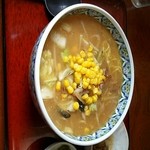 菊地旅館 - 小鉢がうれしい 味噌ラーメン