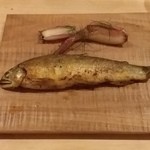 ワインバールケ - 【H28.6.3】鮎のコンフィ９００円。