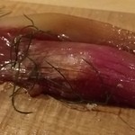 ワインバールケ - 【H28.6.3】鮎のコンフィ９００円。葉玉ねぎ。