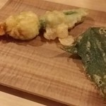 ワインバールケ - 【H28.6.3】花ズッキーニのフリット１０００円。