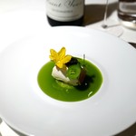 オマージュ - 桜鱒を胡瓜とハーブで