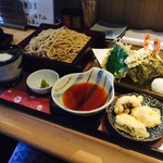 甚九郎 - 天ざる+魚天ぷら