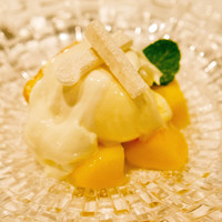 RISTORANTE YAGI - デザートはアップルマンゴー　マスカルポーネ入りのアイス☆