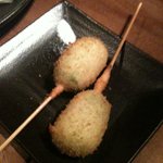 Yakitori No Hachibei - えんどう豆の串揚げ