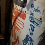 大倉山もつ肉店 - レトロな看板