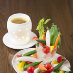 夏野菜のバーニャカウダ