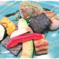 四季彩鉄板くさの - 鮮魚と帆立貝柱のソテー　
                