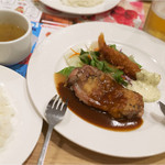 ガスト - チーズチキンドミソース&海老フライ 499円
            160517 12:47