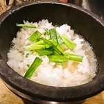 龍王ラーメン - 龍飯（スープ投入）