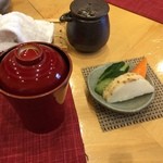 鰻 にしはら - 肝吸いと香の物