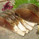 ん。 - しめさば・・・。美味い