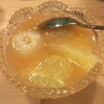 うを徳 - グレープフルーツとライチのゼリー