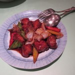 新世界菜館 - もちぶた肉の黒酢酢豚