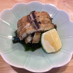 うな善 - うざく　通常のうざくは蒲焼を使用するのですが、うな善さんは白焼きを使います。酢加減も抜群で、鰻の旨味がダイレクトに伝わります！