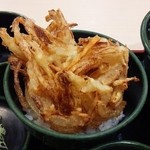 ゆで太郎 - かきあげ丼！　健康的～（笑）