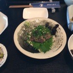 いわし料理 善 - いわしの煮物と味噌たたき定食（1080円也）