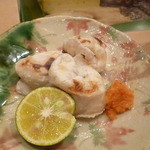 鮨処おざ喜 - ふぐの白子(焼き)　2016.6月