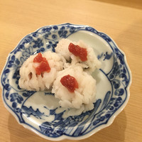 鮨十 - 鱧の湯引き梅和え