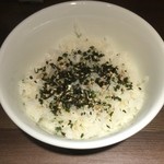 らあめん 広 - ごはん + 三島食品のふりかけ（海苔香味）