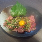 ハイタニ - 黒毛和牛ユッケ(\480)