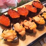 かわなみ鮨 - いくら、うに軍艦