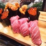 かわなみ鮨 - 大トロ、雲丹、いくら