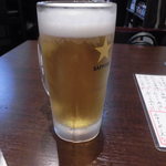 寿司居酒屋 颯 - 生ビール（中）