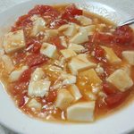 老家福餐廳 - あんかけトマトスープと絡めた豆腐